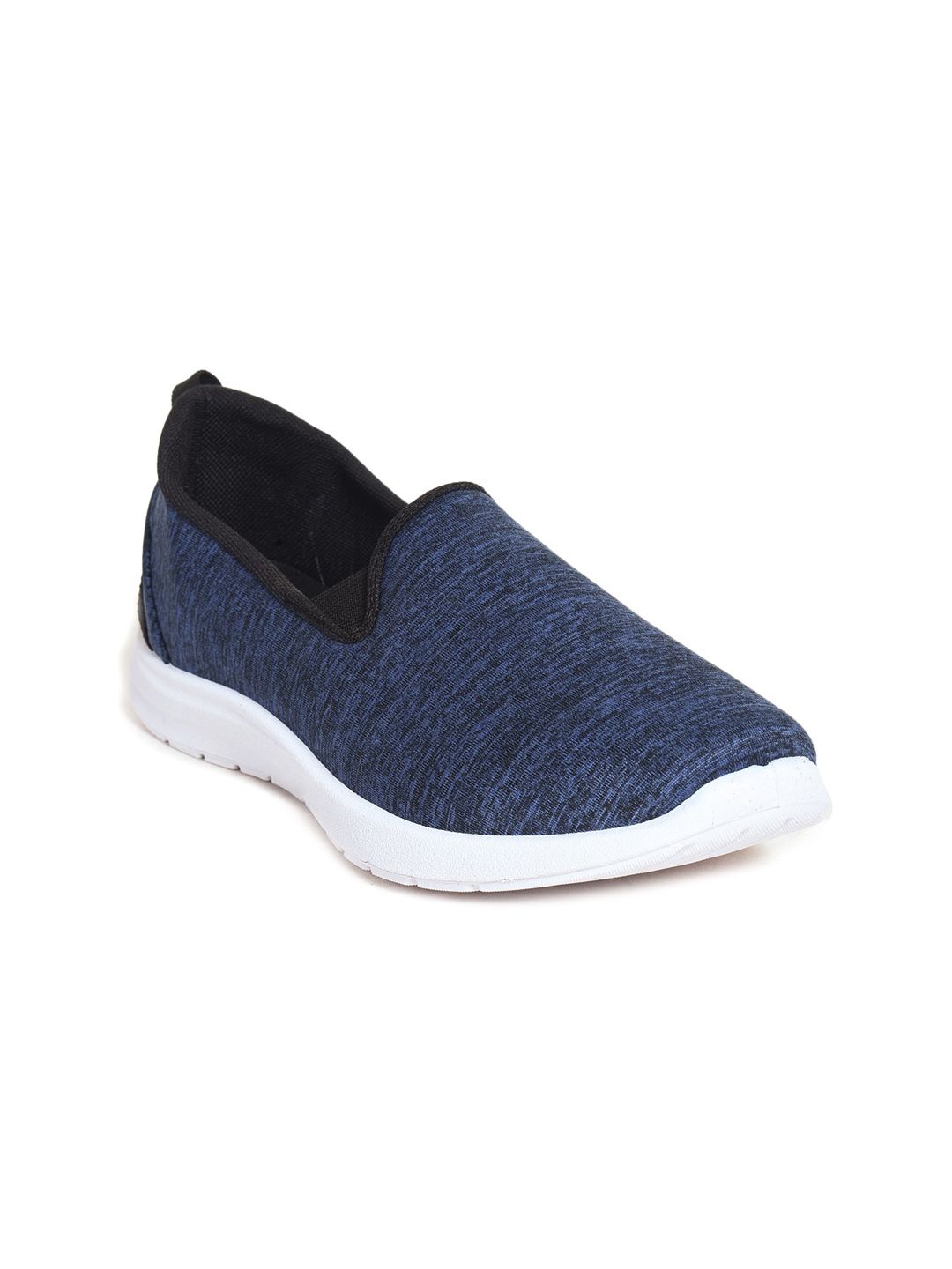 Ajanta Women Blue Woven Design Slip-On Sneakers Price in India