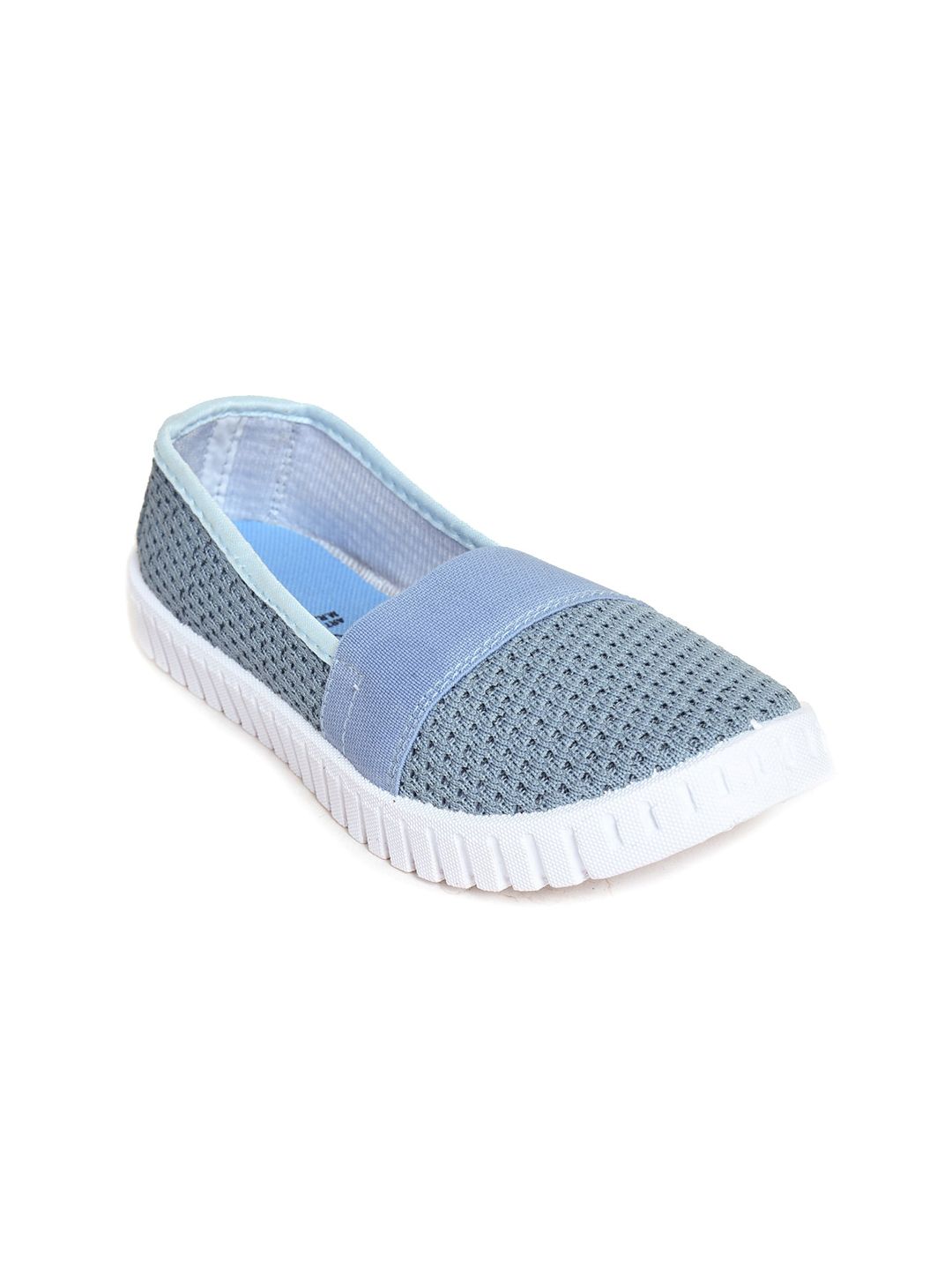 Ajanta Women Blue Mesh Slip-On Sneakers Price in India