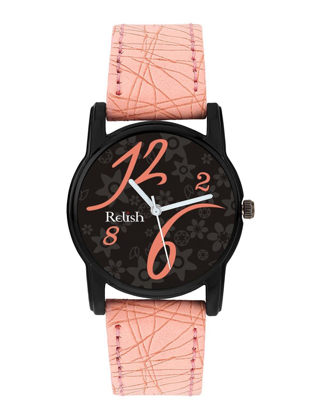 Relish Women Pink Printed Dial & Straps Analogue Watch RE-L086PT Price in India