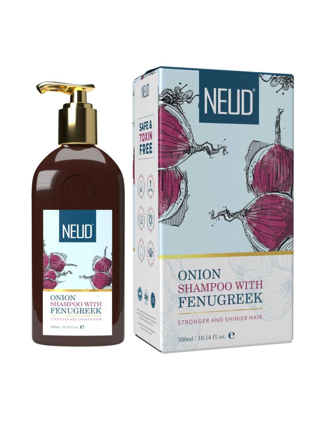 NEUD Onion Hair Shampoo with Fenugreek - 300 ml Price in India