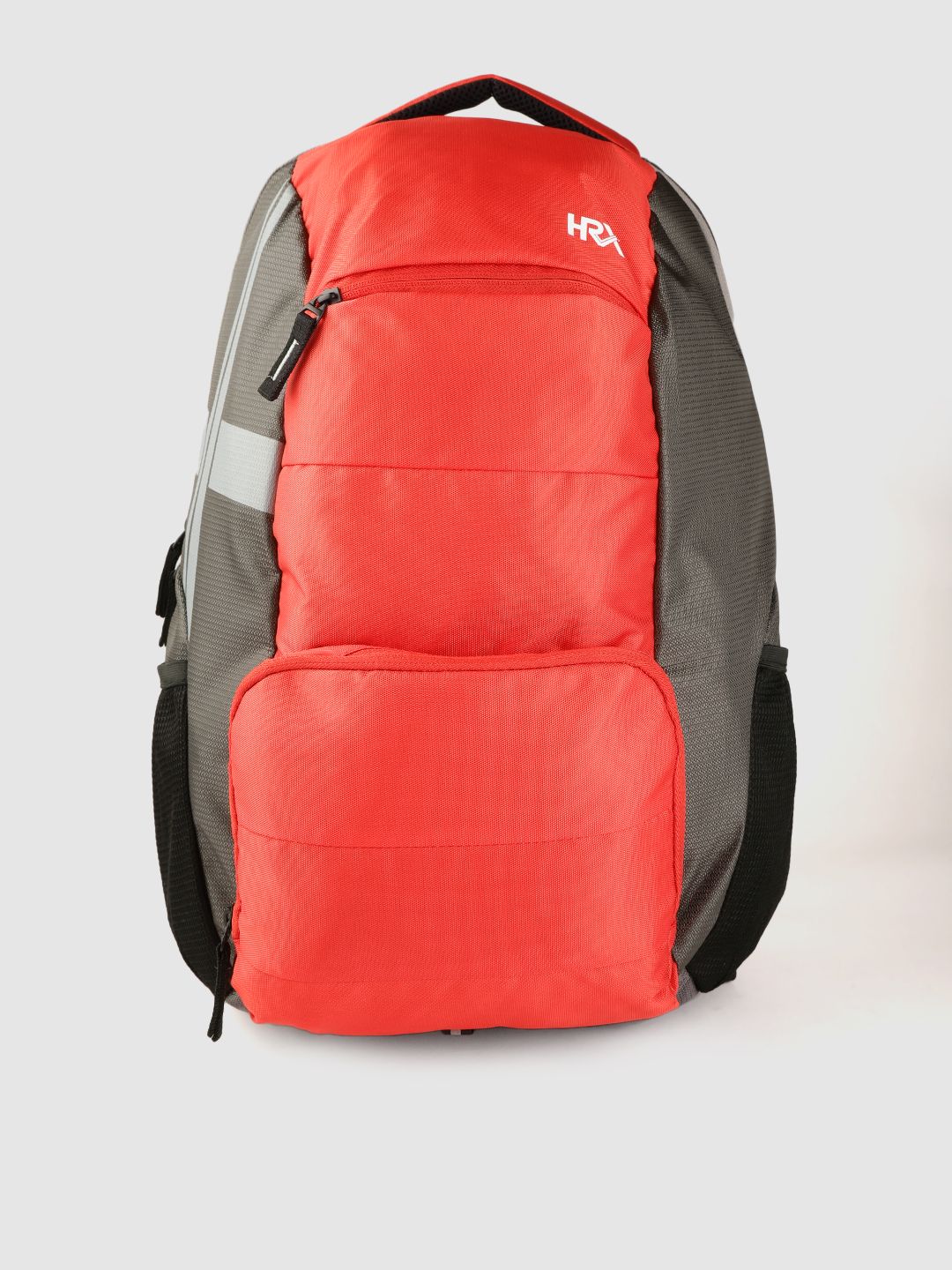 HRX by Hrithik Roshan Unisex Red & Charcoal Grey Brand Logo Print Backpack 26.7 L Price in India
