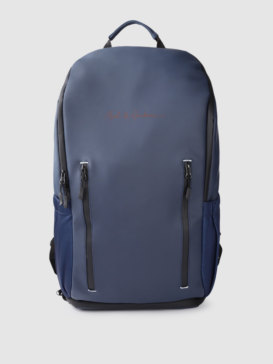 Mast & Harbour Unisex Navy Blue Solid Backpack 29.3 L Price in India