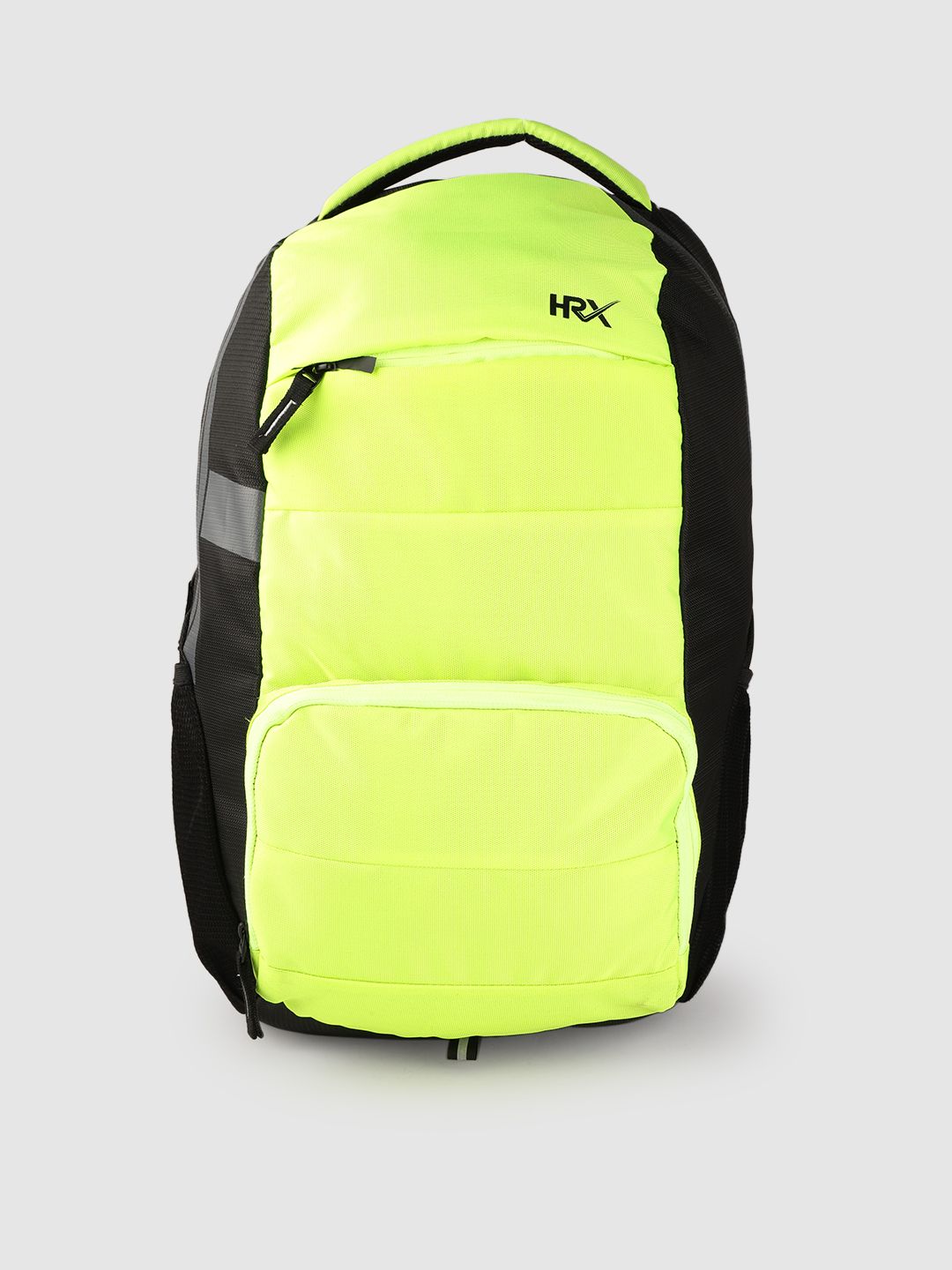 HRX by Hrithik Roshan Unisex Fluorescent Green & Black Colourblocked 18'' Laptop Backpack Price in India