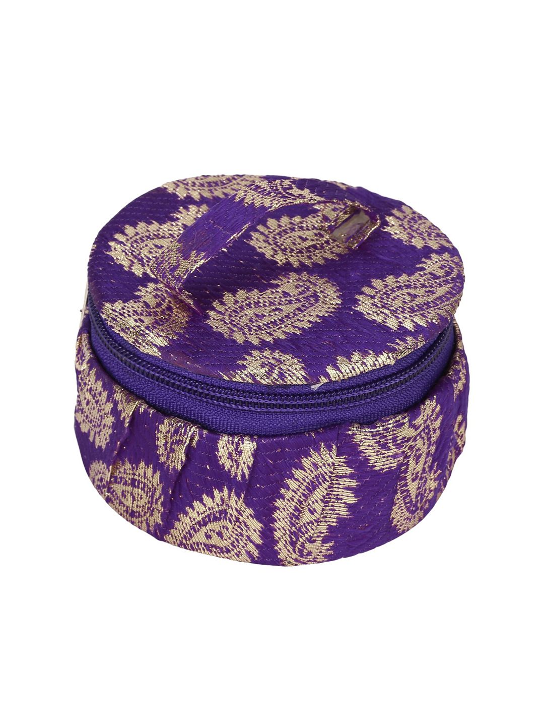 Aditi Wasan Women Blue Printed Round Zipper Jewellery Organisers Price in India