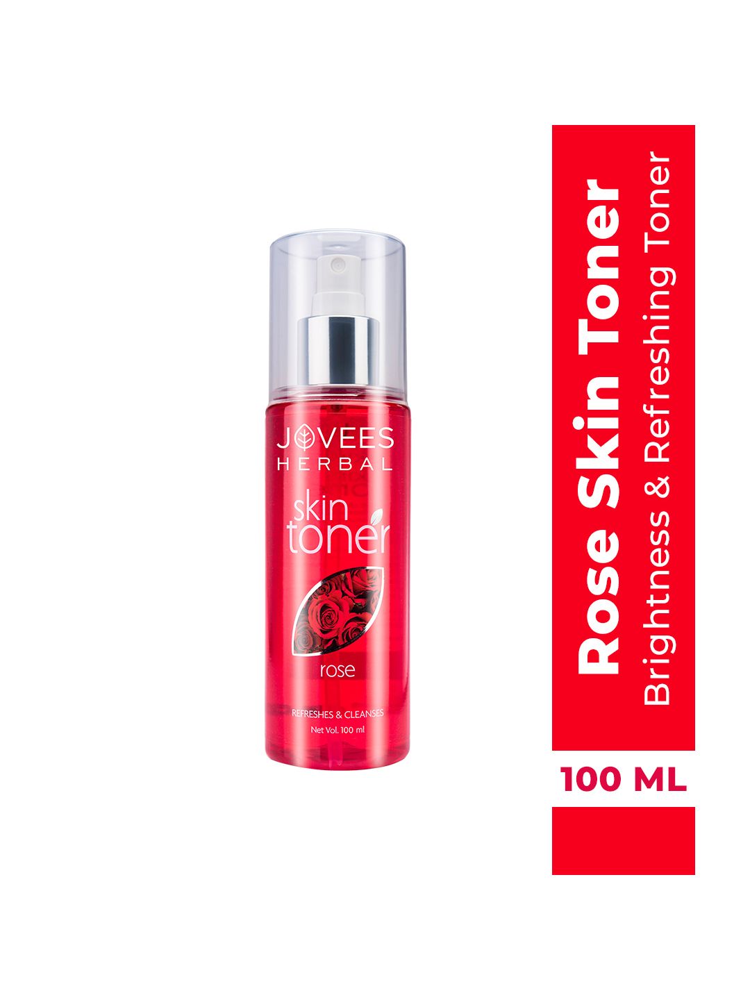 Jovees Rose Skin Toner For Youthful Skin To Tighten Pores & Healthy Glow - 100 ml
