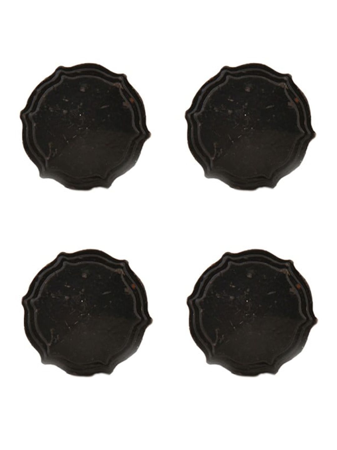 The Decor Mart Set Of 4 Brown Distress Metal Decorative Knobs Price in India