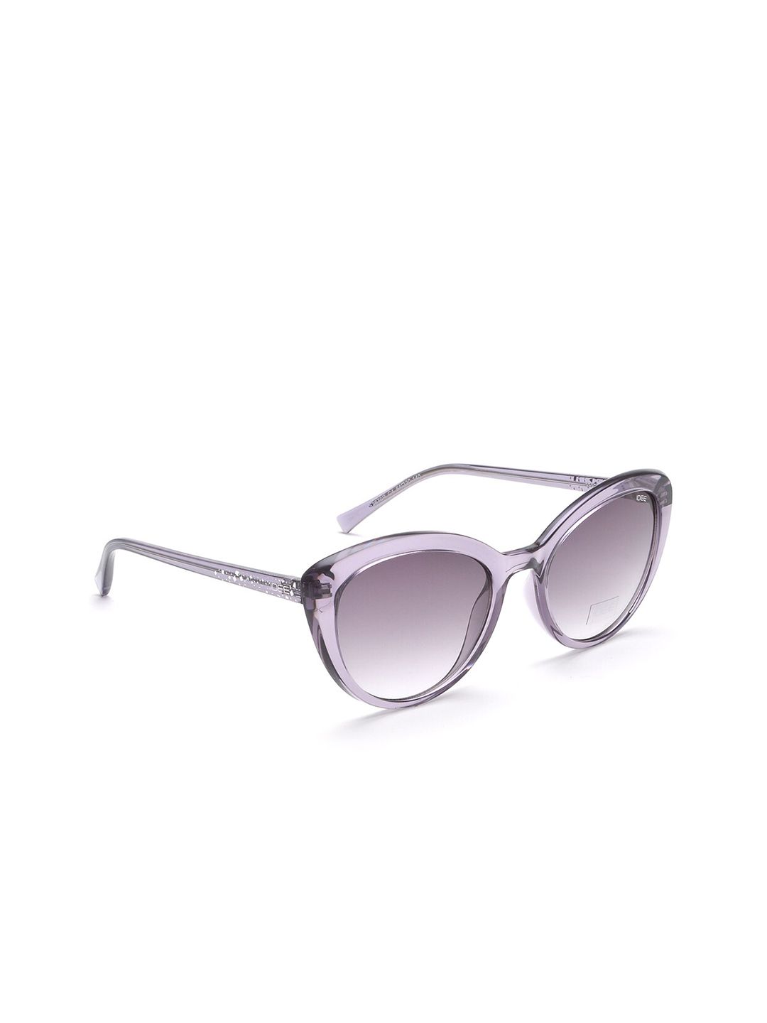 IDEE Women Grey Lens & Purple Cateye Sunglasses with Polarised Lens IDS2670RC4SG Price in India