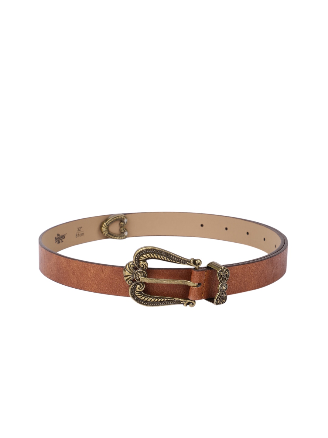 The Roadster Lifestyle Co Women Brown Solid Belt Price in India