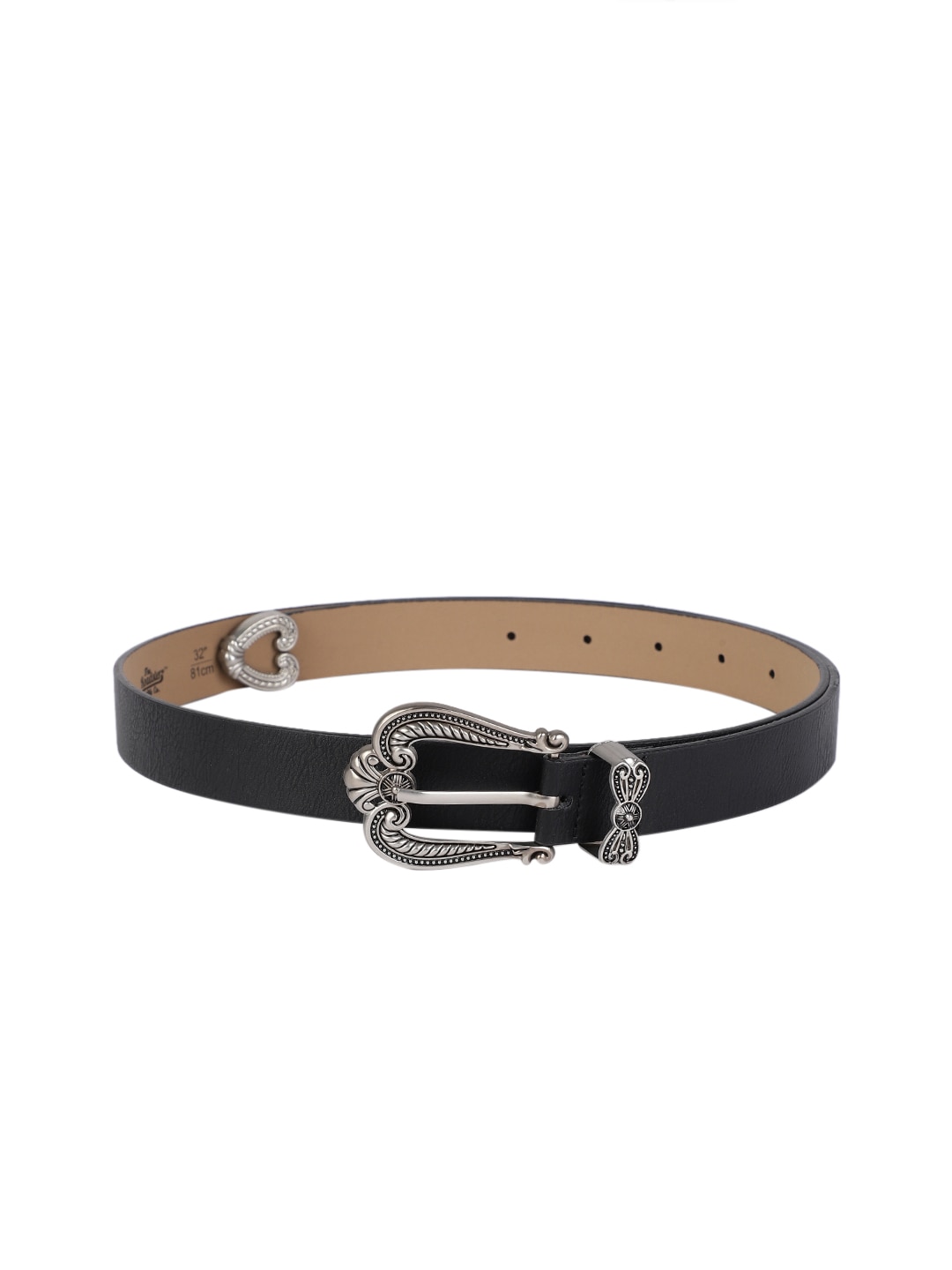 The Roadster Lifestyle Co Women Black Belt Price in India