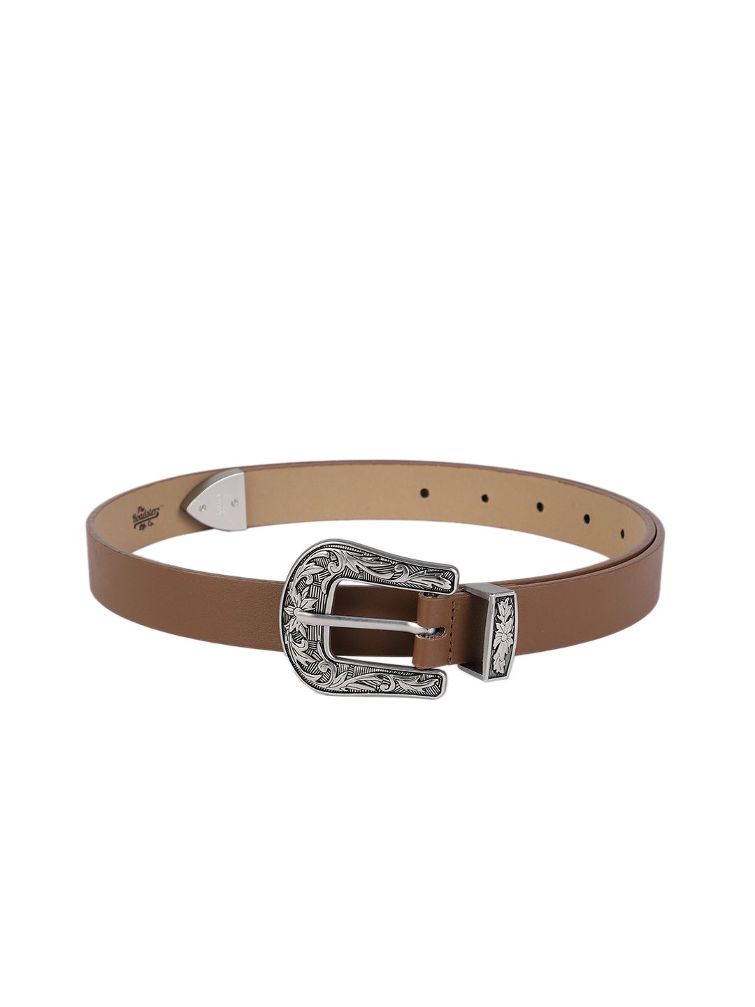 The Roadster Lifestyle Co Women Taupe Solid Belt Price in India