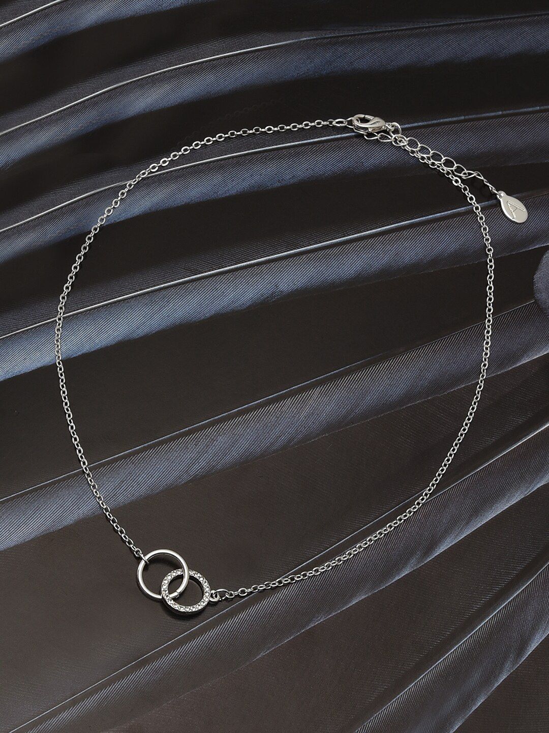 Accessorize London Women's Silver Linked Circles Necklace Price in India