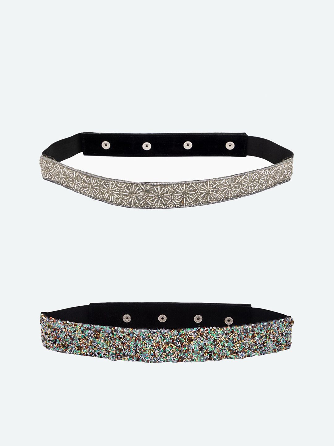 DEEBACO Women Embellished Pack of 2 Waist Belt Price in India