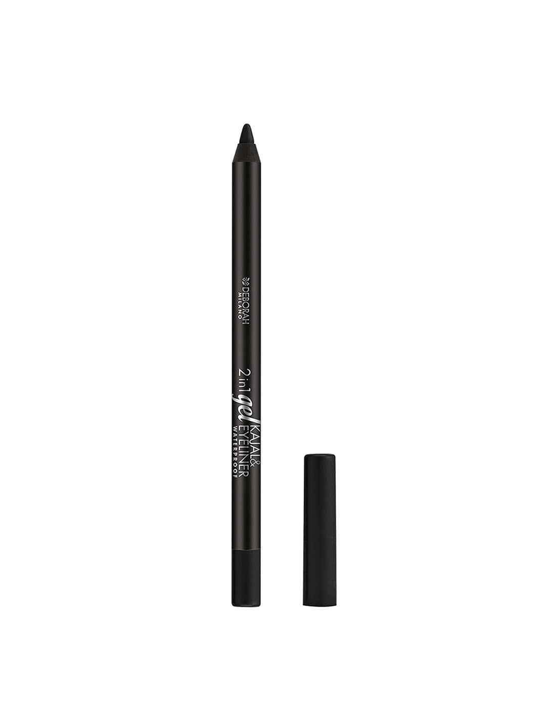 Deborah Milano 2-in-1 Gel Waterproof Black Kajal & Eyeliner Pencil 01 Price in India