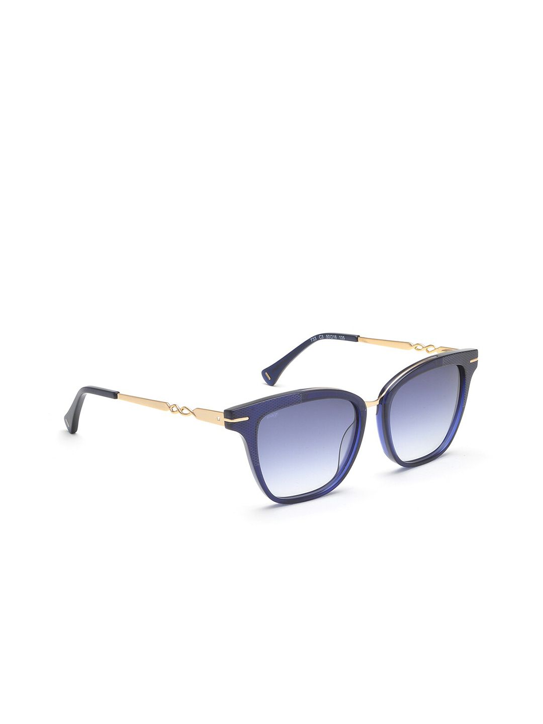 Image Women Blue Lens & Blue Square Sunglasses with Polarised Lens IMS733C3SG Price in India