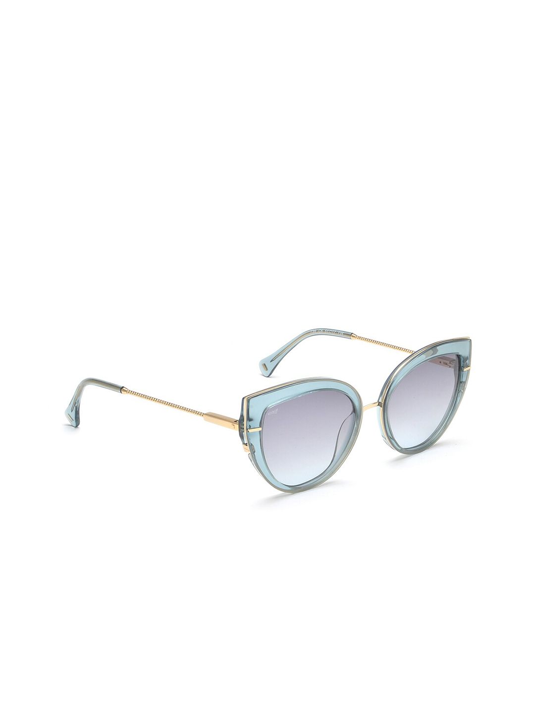 Image Women Grey Lens & Blue Cateye Sunglasses with Polarised Lens IMS738C6SG Price in India