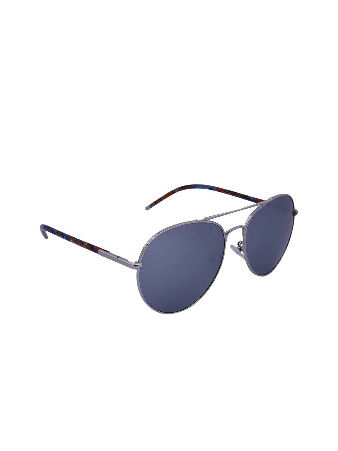 MARC LOUIS Grey Full Rim Polarised UV Protected Aviator Sunglasses Price in India