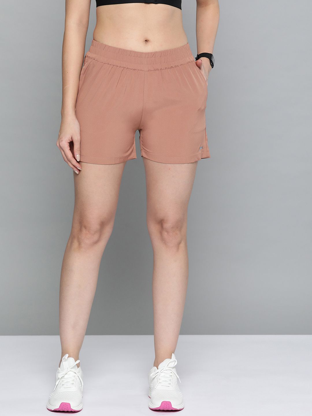 Slazenger Women Pink Solid Sports Shorts Price in India