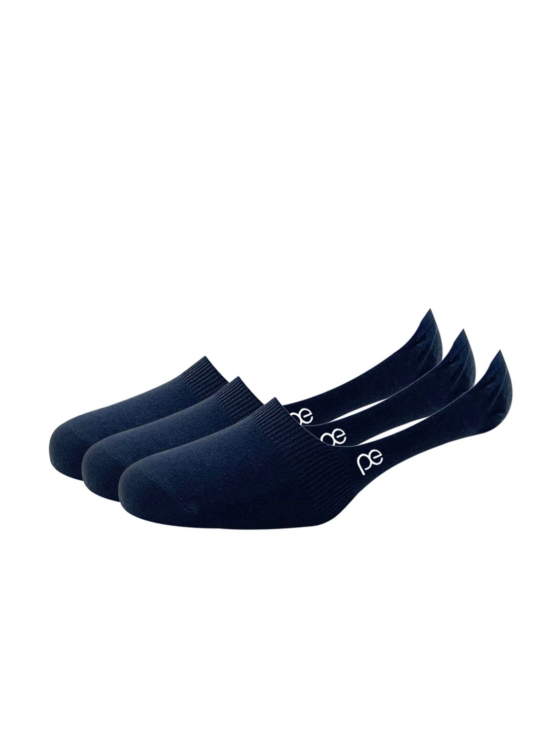 Peter England Men Navy Blue Pack of 3 Cotton Shoe Liners
