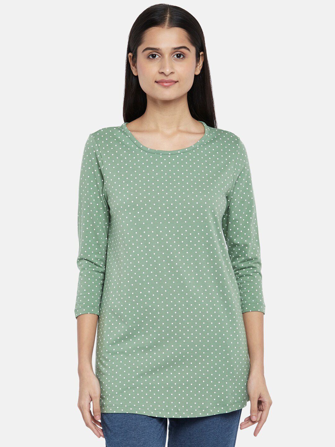 Dreamz by Pantaloons Green Longline Lounge tshirt Price in India