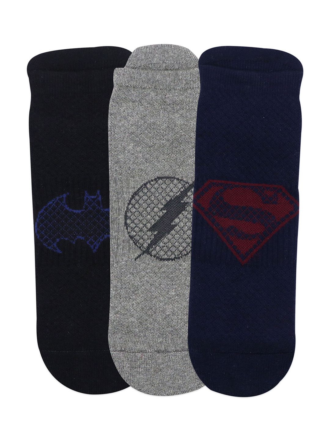 Balenzia x Justice League Men Pack of 3 Assorted Ankle Length Socks