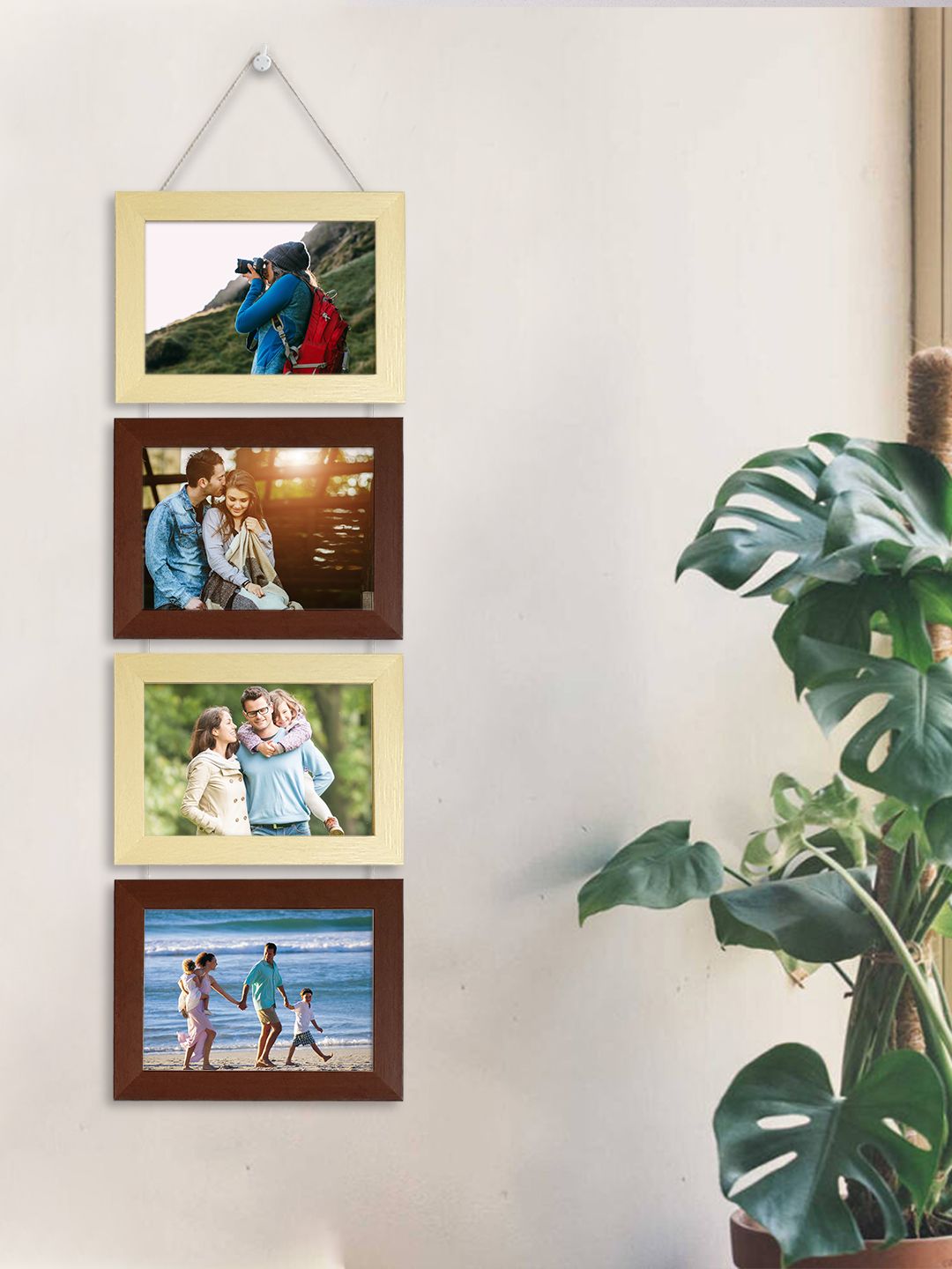 Art Street Beige & Brown Set of 4 Wall Photo Frames Price in India