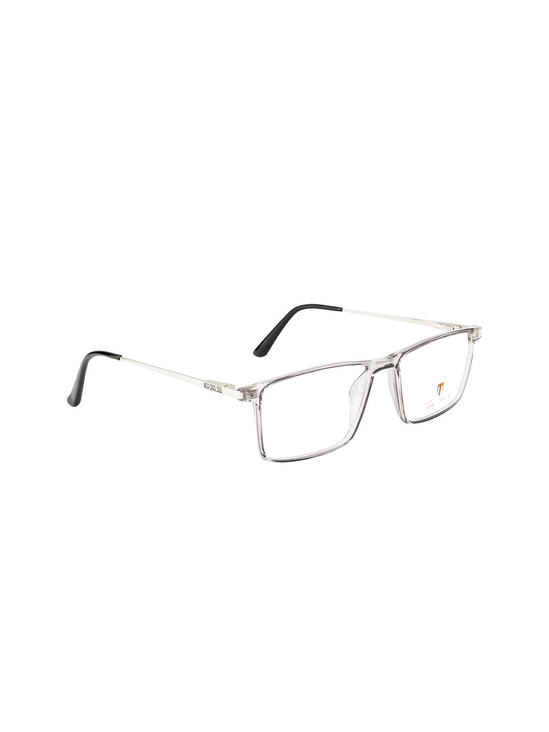 Ted Smith Unisex Grey & Silver-Toned Full Rim Wayfarer Frames Price in India