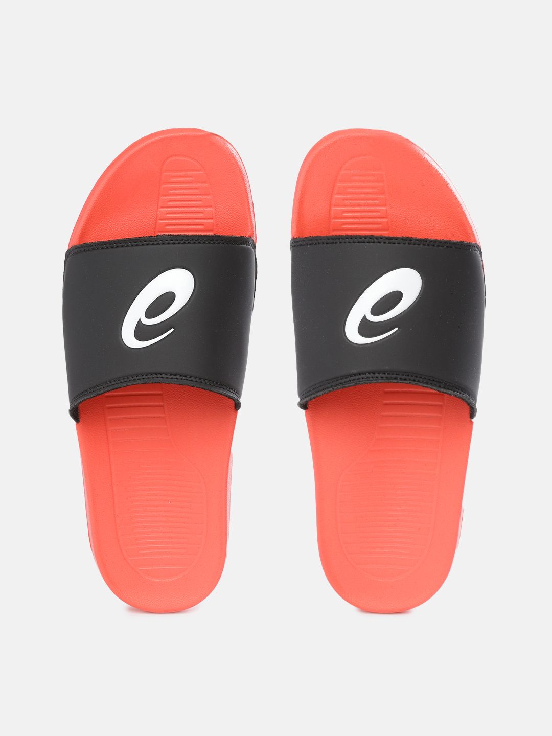 ASICS Unisex Black & White Brand Logo Printed SPRL Sliders