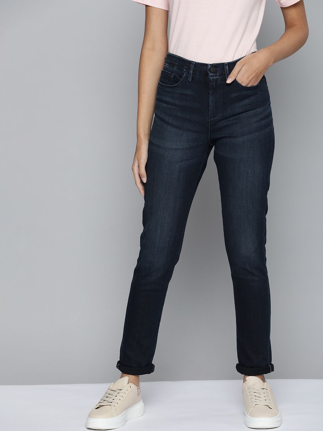 Levis Women Blue Skinny Fit High-Rise Light Fade Stretchable Jeans Price in India