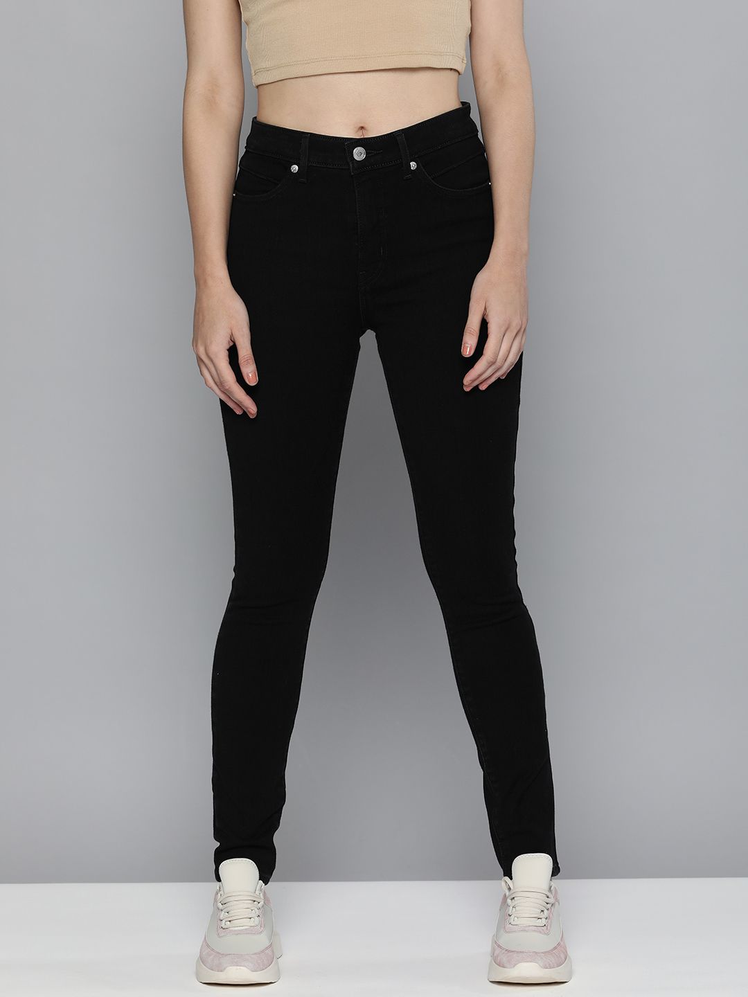 Levis Women Black Revel Shaping Skinny Fit High-Rise Stretchable Jeans Price in India