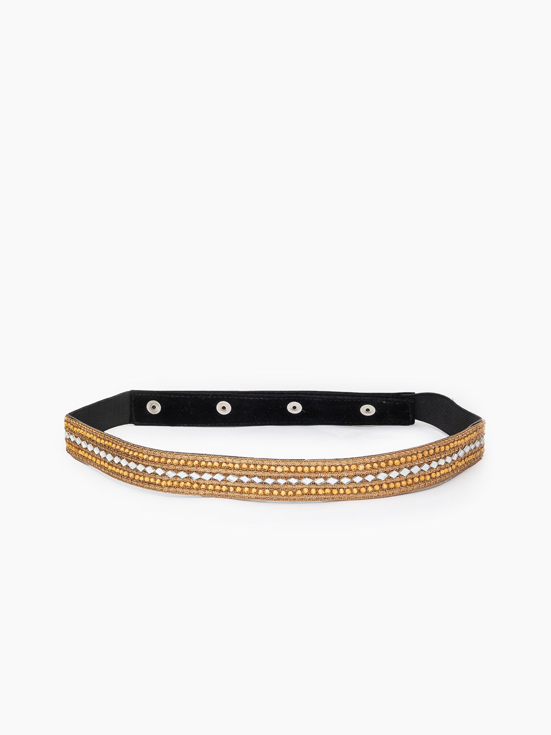 DEEBACO Women Gold-Toned Embellished Statement Belt Price in India