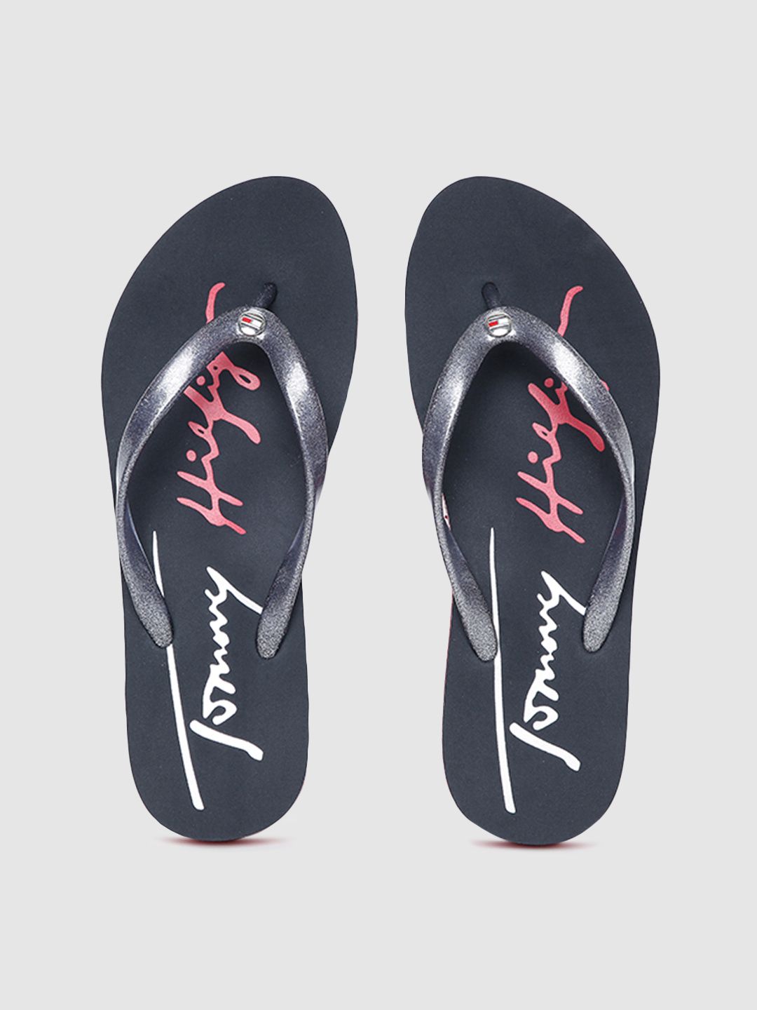 Tommy Hilfiger Women Blue Thong Flip-Flops Price in India