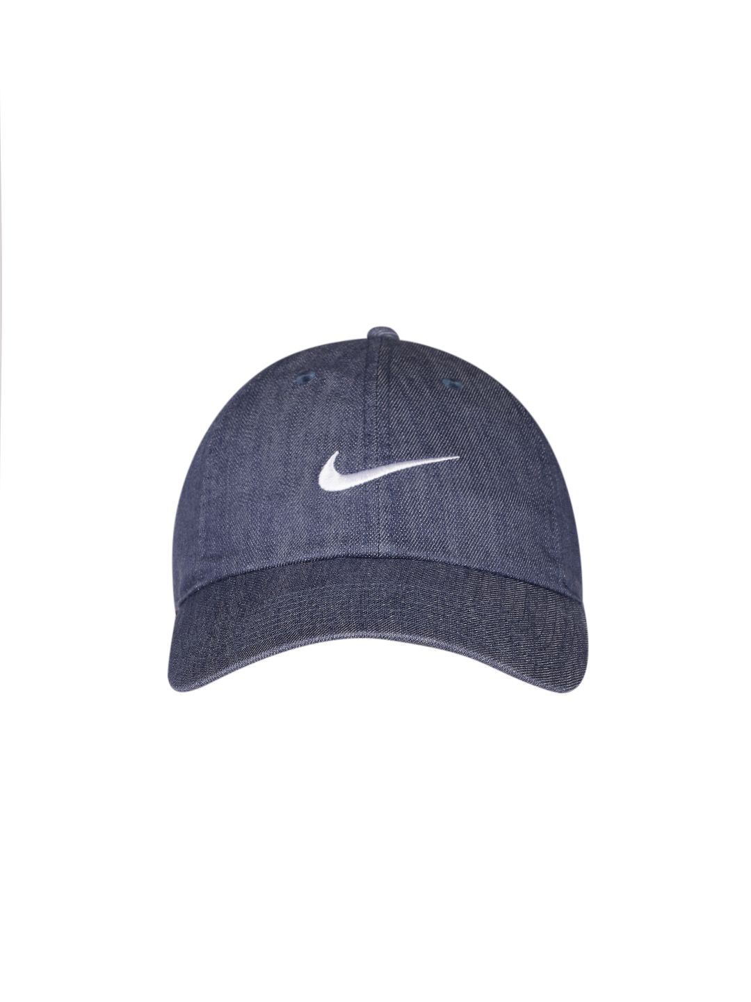Nike Unisex Blue Solid Denim Baseball Cap Price in India