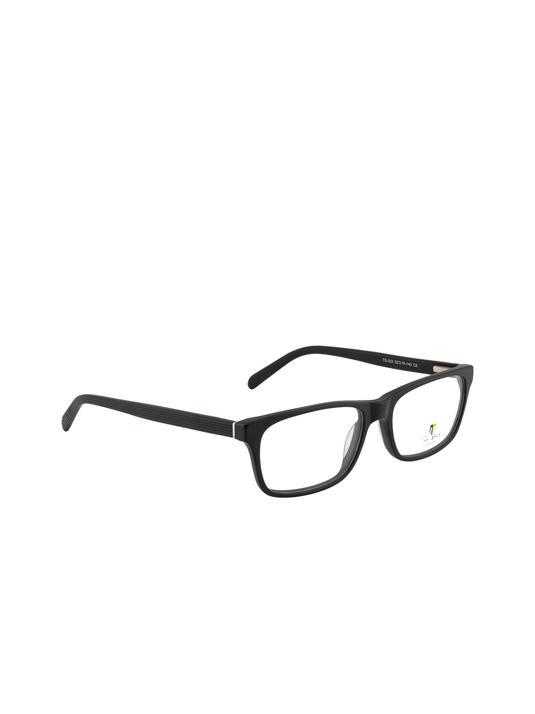 Ted Smith Unisex Black Solid Full Rim Wayfarer Frames Price in India