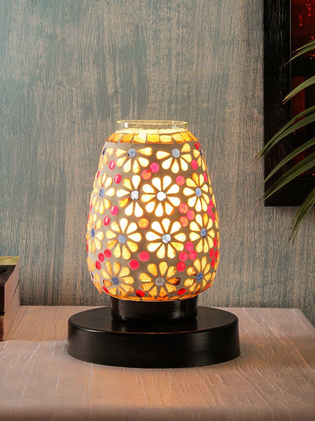 Devansh Multi Mosaic Table Lamp Price in India