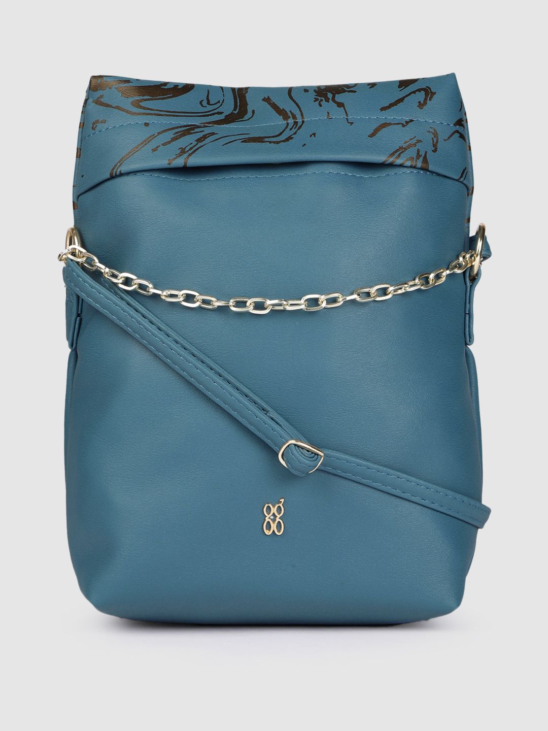 Baggit Blue Structured Shoulder Bag Price in India