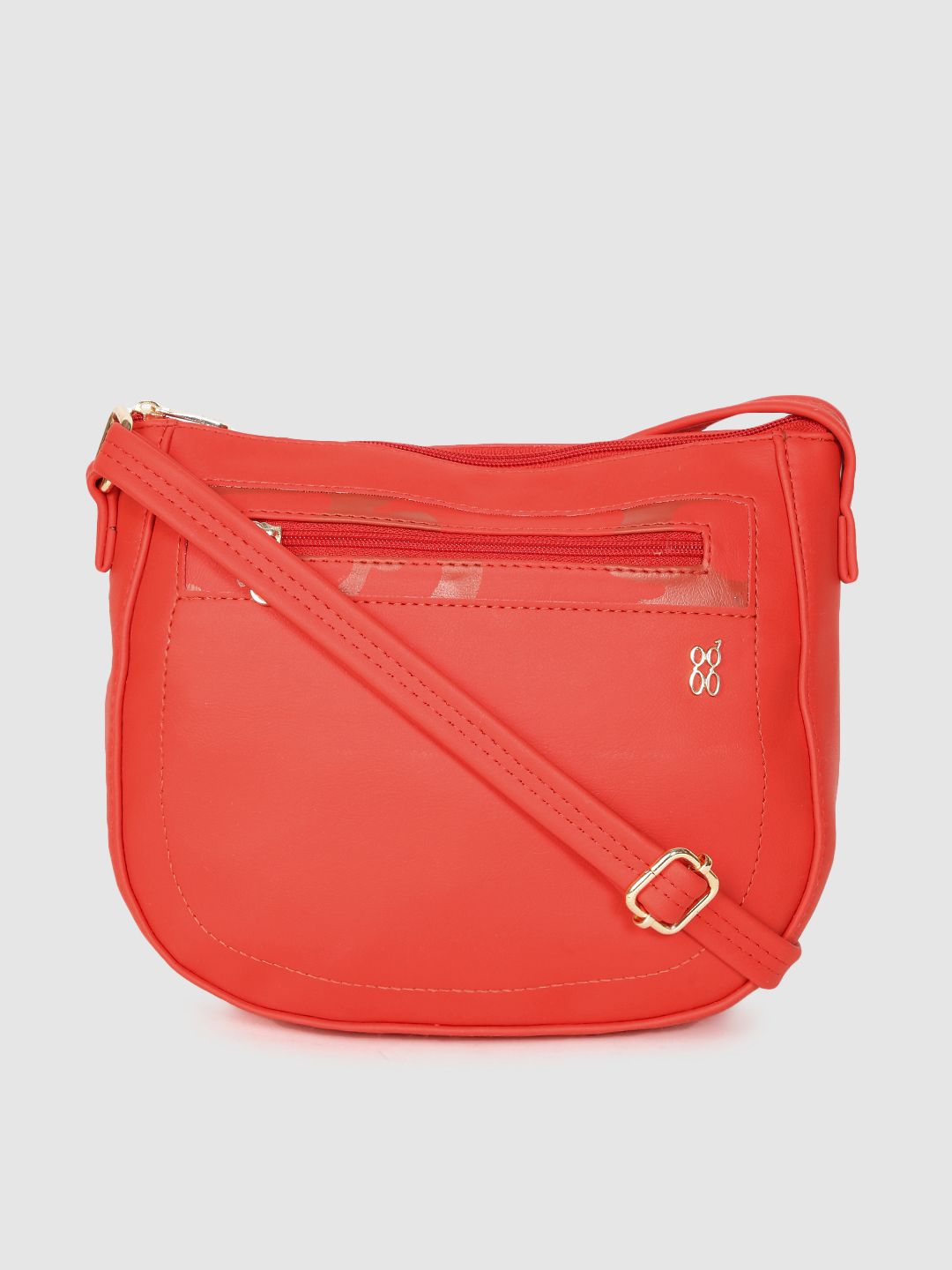 Baggit Red Solid DIEGO Structured Sling Bag Price in India