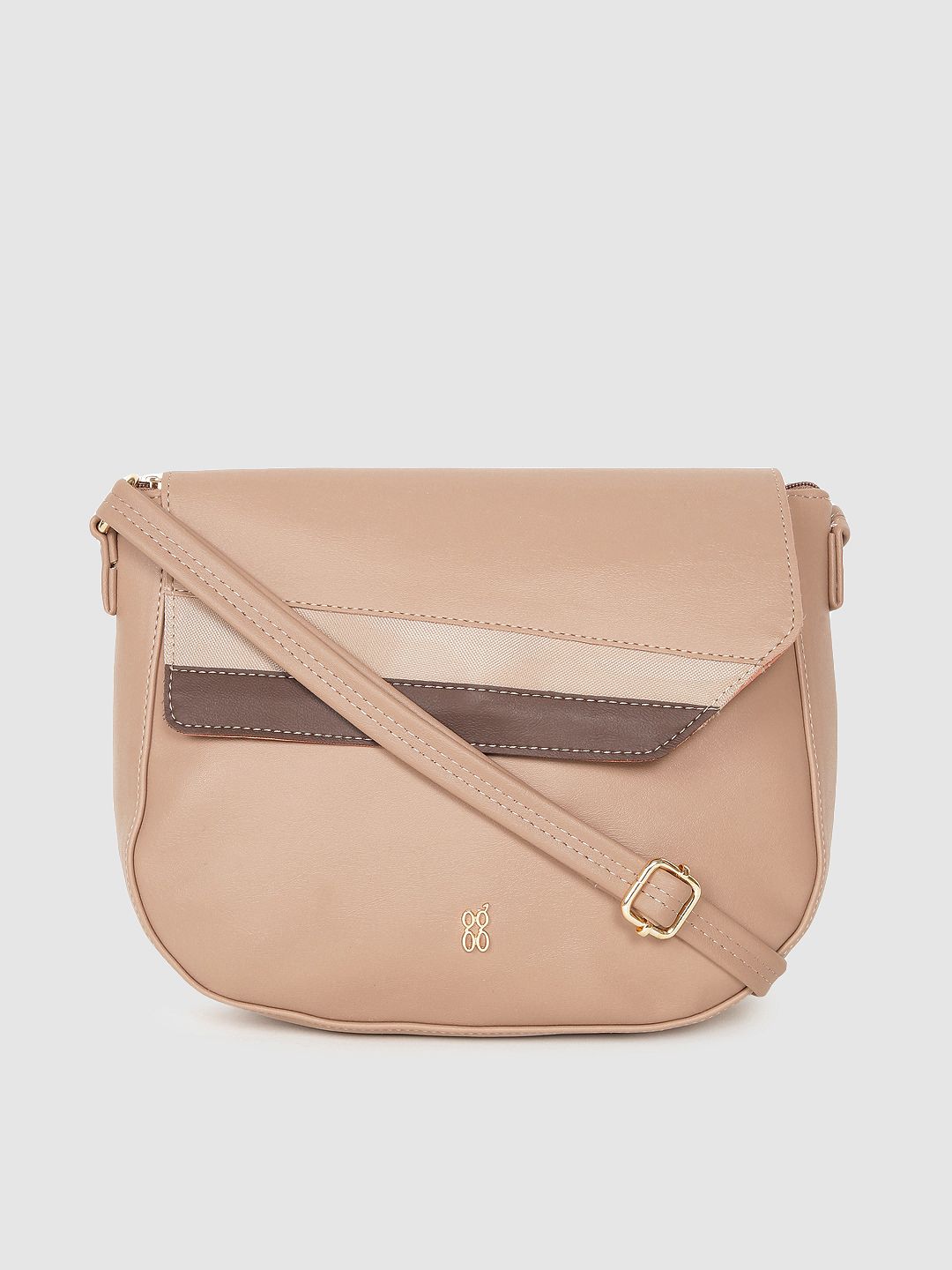 Baggit Nude-Coloured Half Moon Sling Bag Price in India