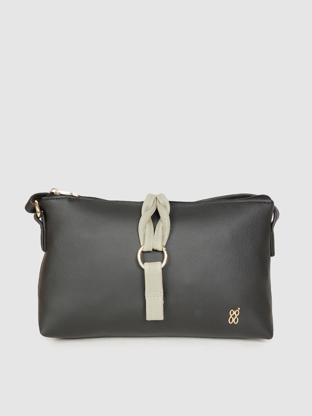 Baggit Black Solid Sling Bag Price in India