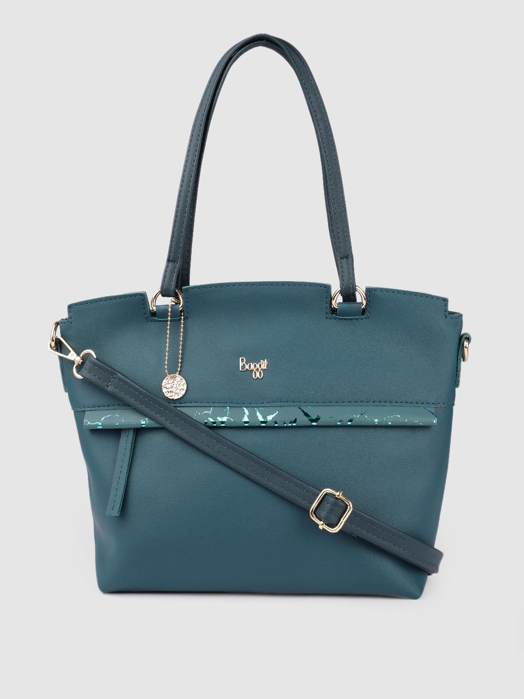 Baggit Green Structured Shoulder Bag Price in India