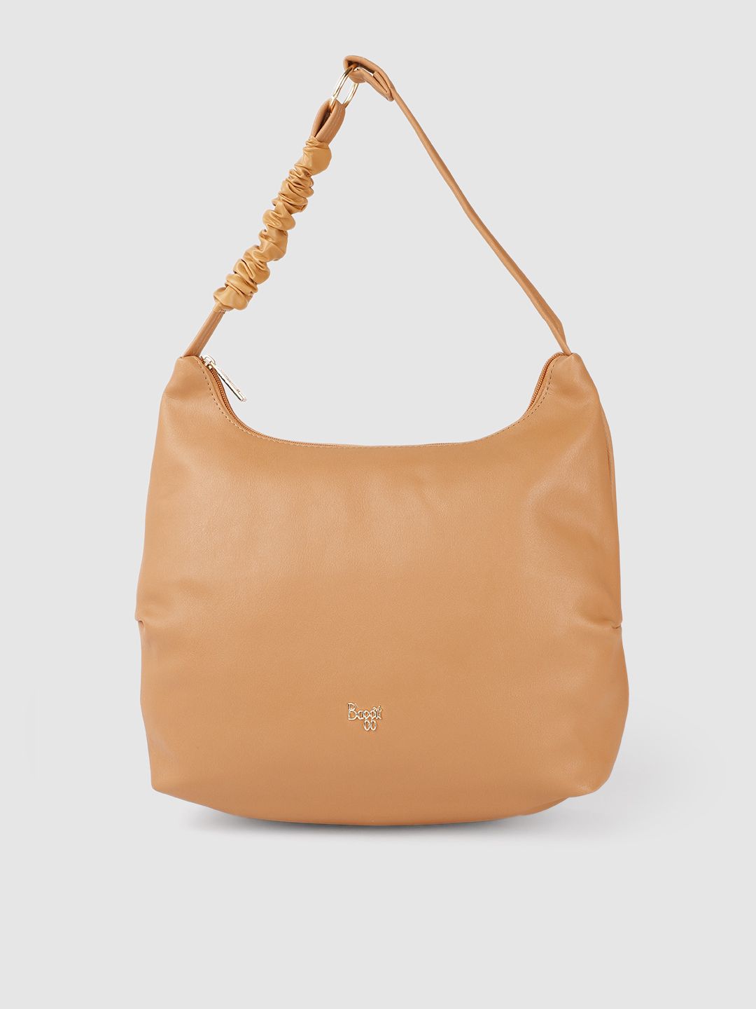 Baggit Beige Structured Hobo Bag Price in India