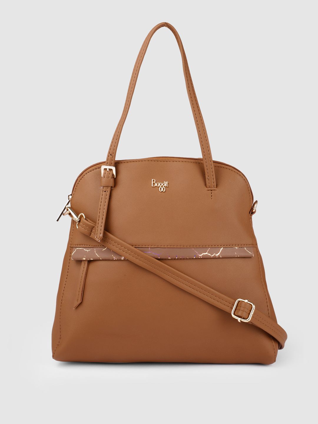 Baggit Brown Solid Shoulder Bag Price in India