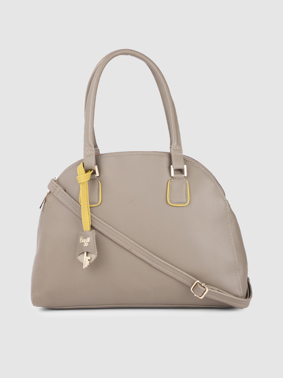 Baggit Women Beige Structured Shoulder Bag Price in India