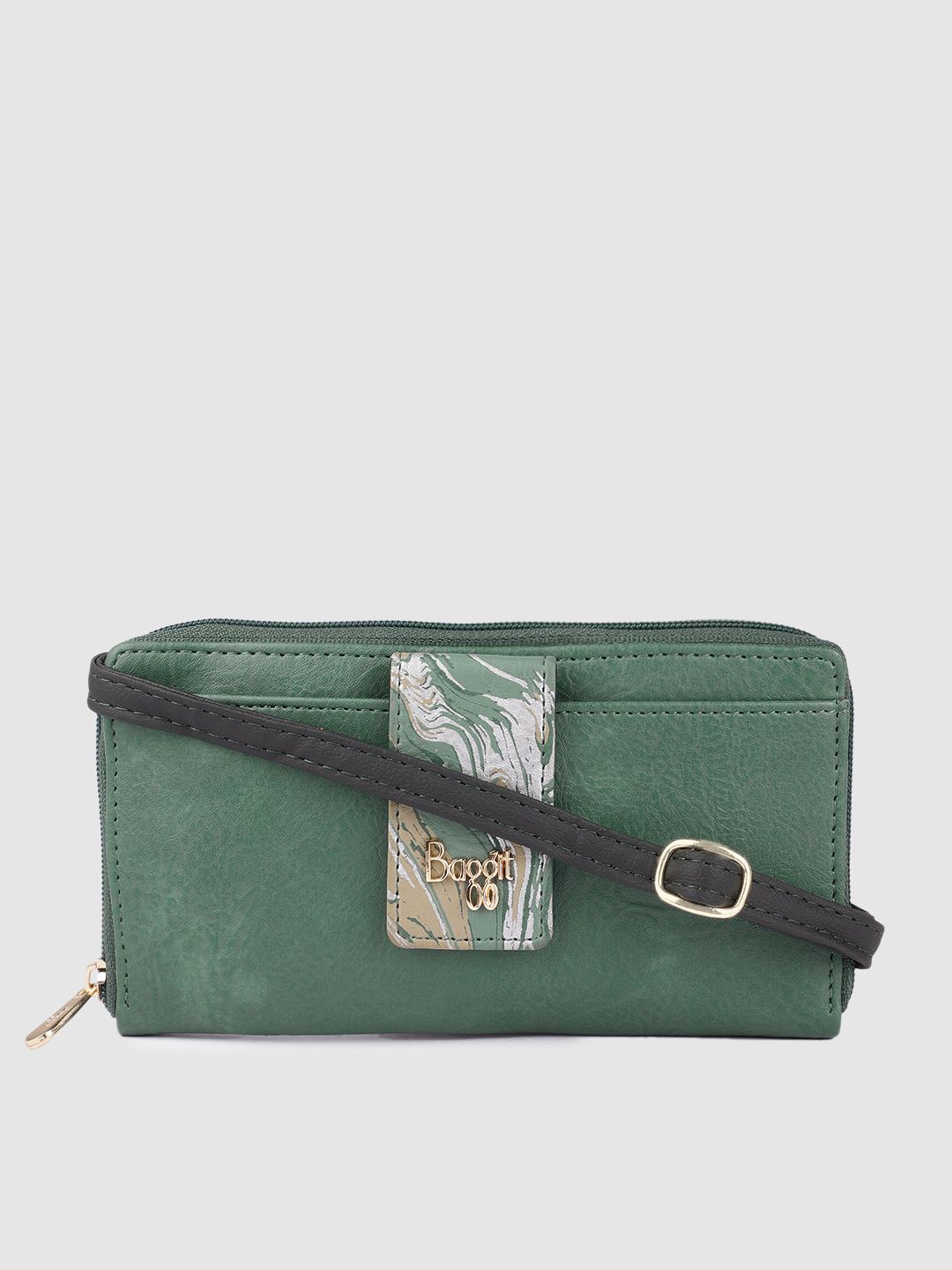 Baggit Women Green Three Fold Wallet Price in India