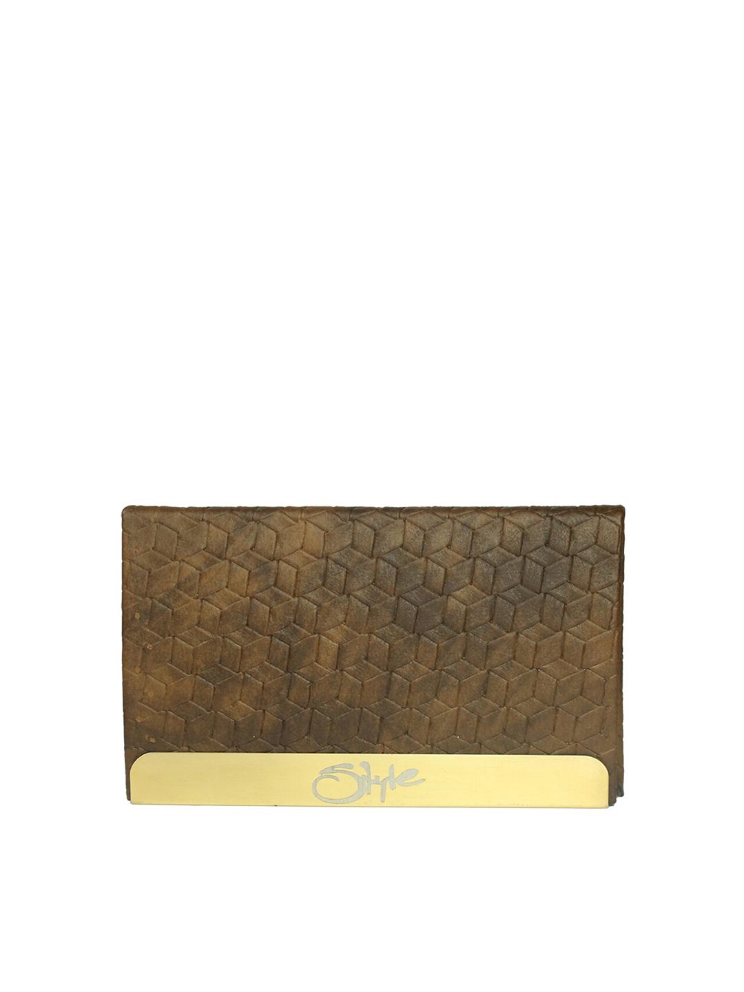 Style SHOES Unisex Brown PU Card Holder Price in India