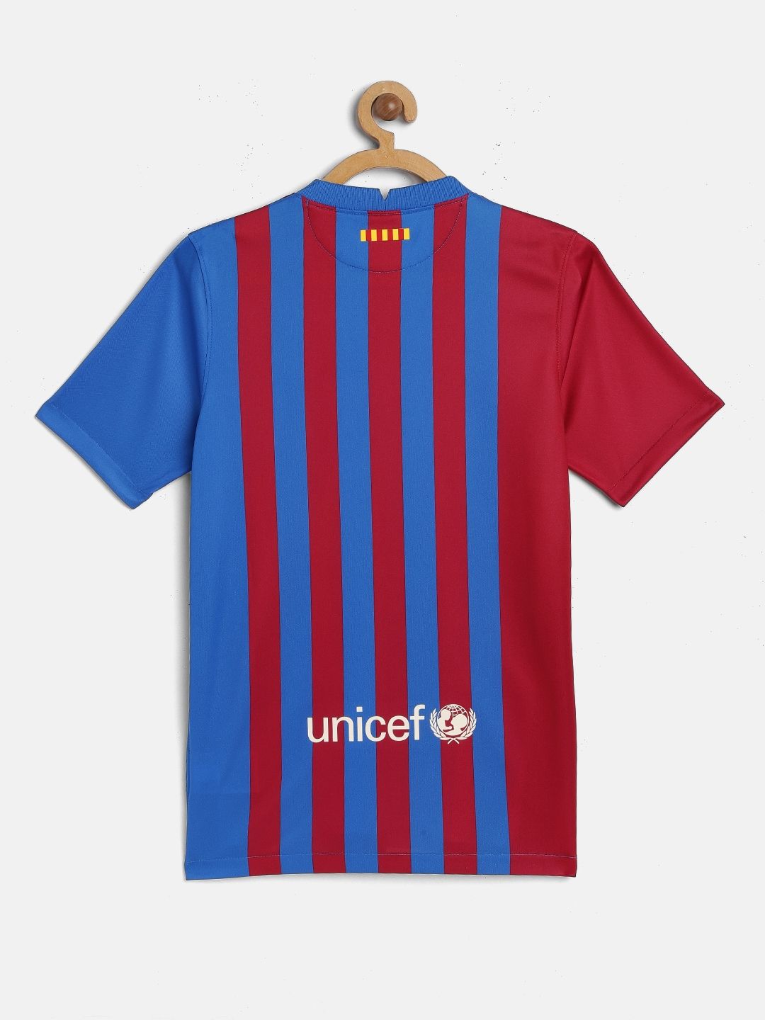 Nike FC Barcelona シャツ 赤青 ストライプ Buy Nike Kids Blue & Maroon FC Barcelona StripedFootball T-shirt