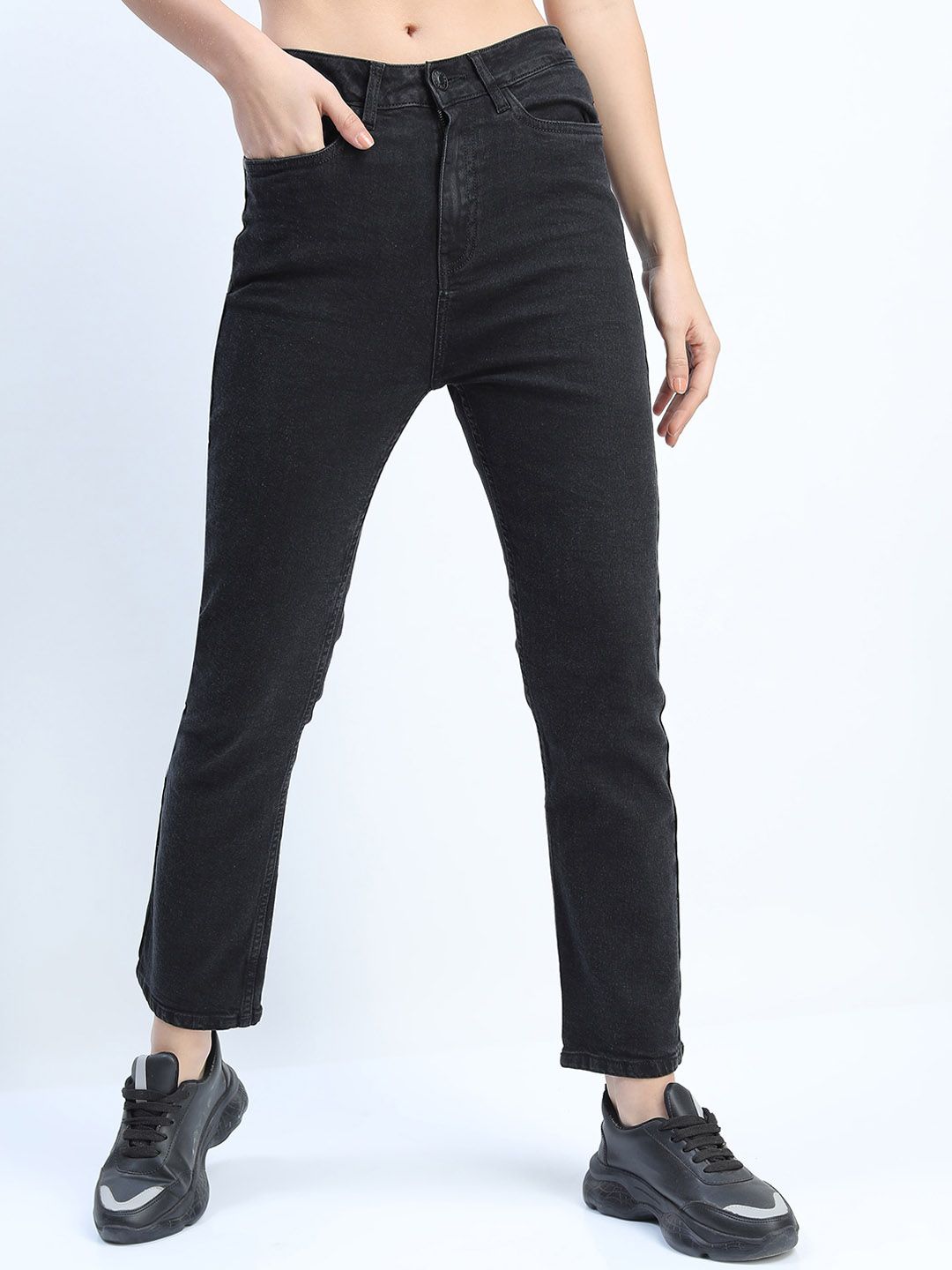 Tokyo Talkies Women Black Slim Fit Stretchable Jeans Price in India