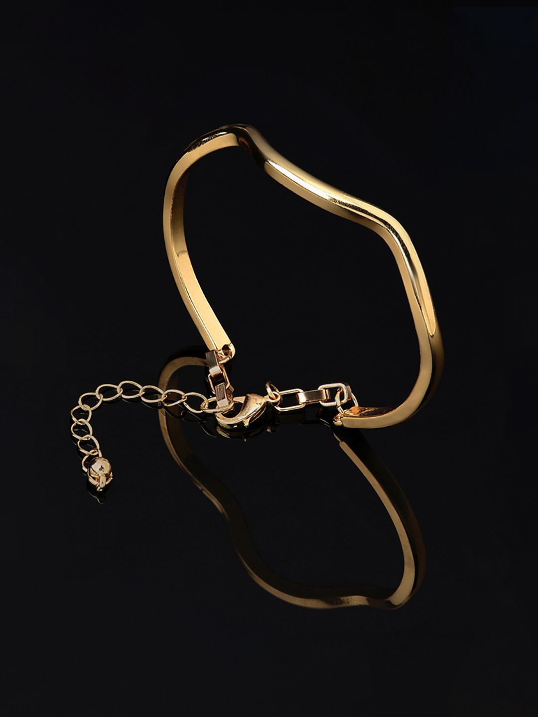 AMI Women Gold-Toned Gold-Plated Adjustable Bracelet Price in India