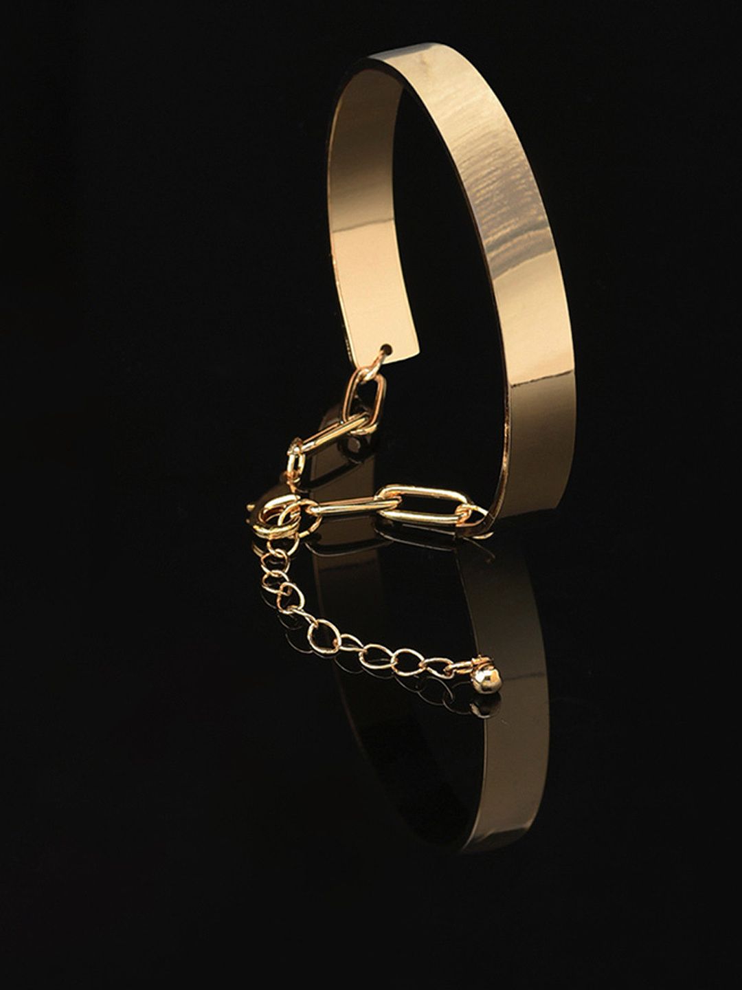AMI Women Gold-Plated Kada Adjustable Bracelet Price in India
