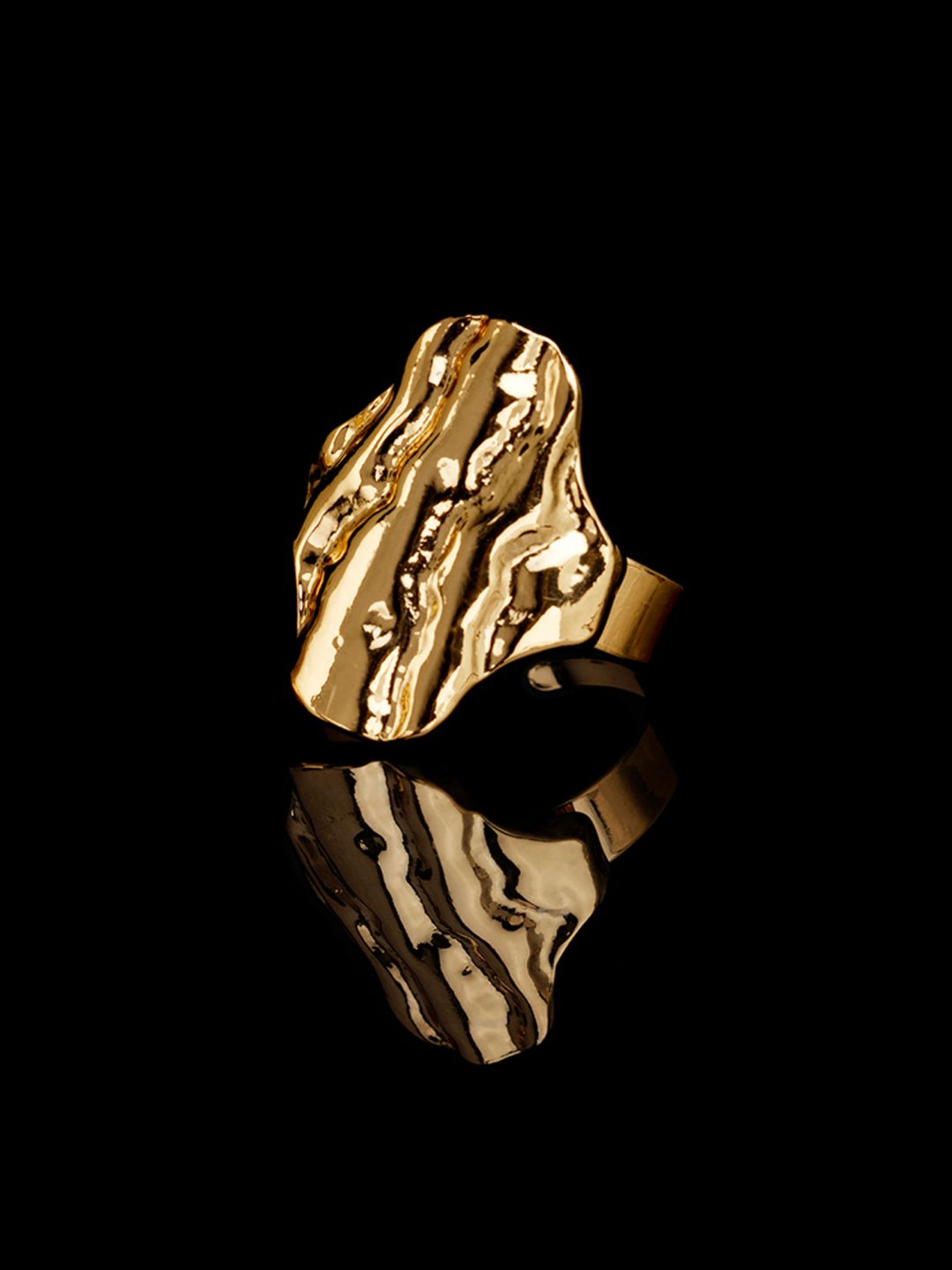 AMI Gold-Plated Adjustable Finger Ring Price in India