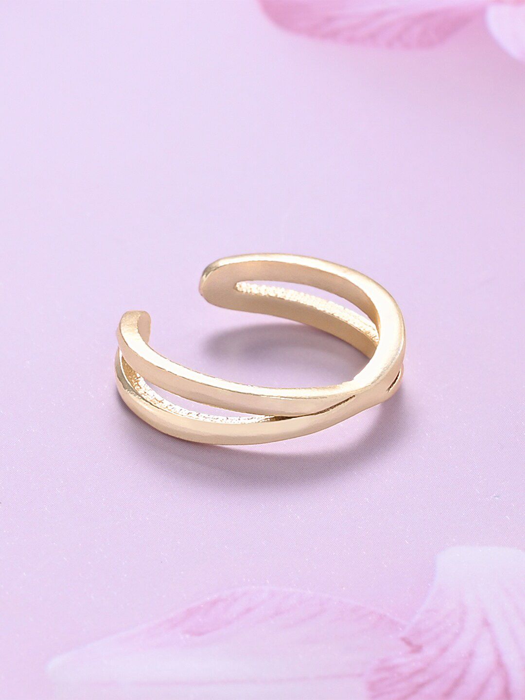 Mikoto by FableStreet Women Gold-Plated Adjustable Finger Ring Price in India